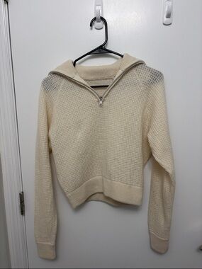 Alo Cashmere Quarter Zip size small